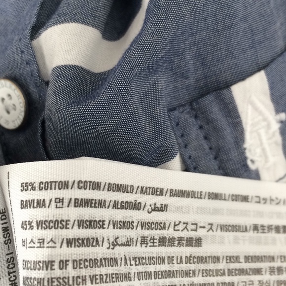 Abercrombie & Fitch soft chambray striped - Picture 4 of 8